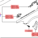 گلگیر جلو راست هیوندای آزرا گرنجور ۲۰۱۸ H-66320-G8000