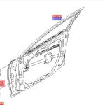درب جلو راست هیوندای آزرا گرنجور ۲۰۱۸ H-76004-G8001