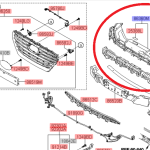 کاور بالا رادیاتور هیوندای آزرا گرنجور ۲۰۱۸ H-86361-G8000