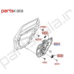 مکانیزم شیشه‌بالابر جلوچپ آزراH-83481-G8000 - ۲۰۱۸