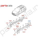 زه سقف چپ اسپورتیج K-87261-3W500 - SL