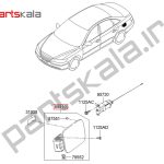 درب باک بیرونی آزرا - H-69510-3L000