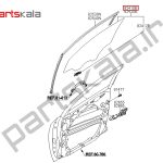 شیشه درب‌عقب راست آزرا H-83421-3L010